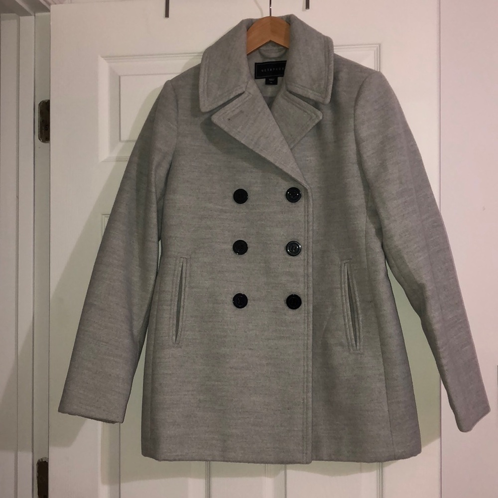Metaphor Women’s Sm Gray Double Breasted Coat